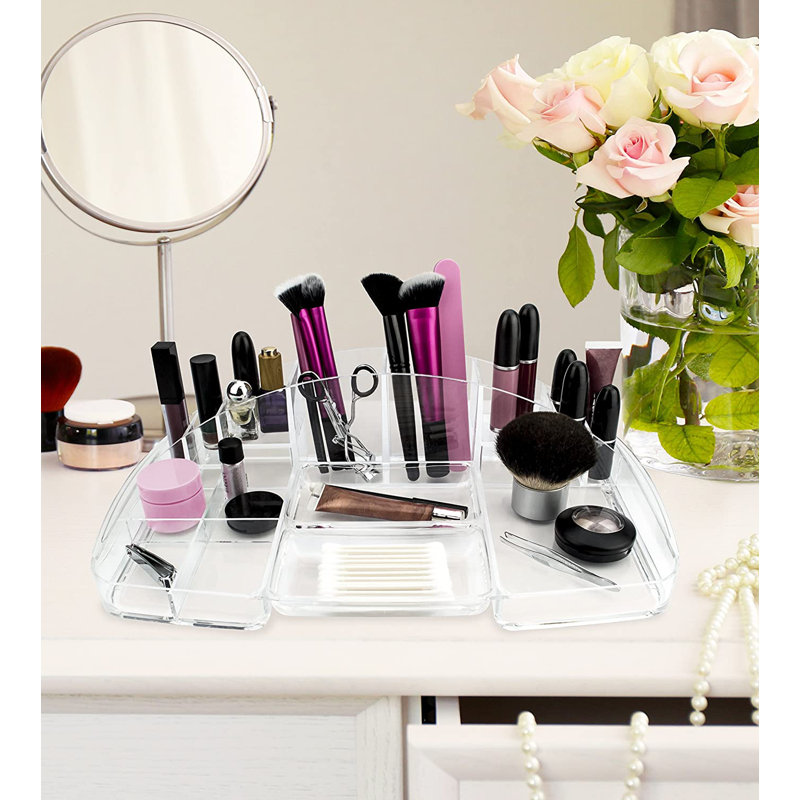 Rebrilliant Makeup Organizer Tray, Holder For Skin Care, Brushes